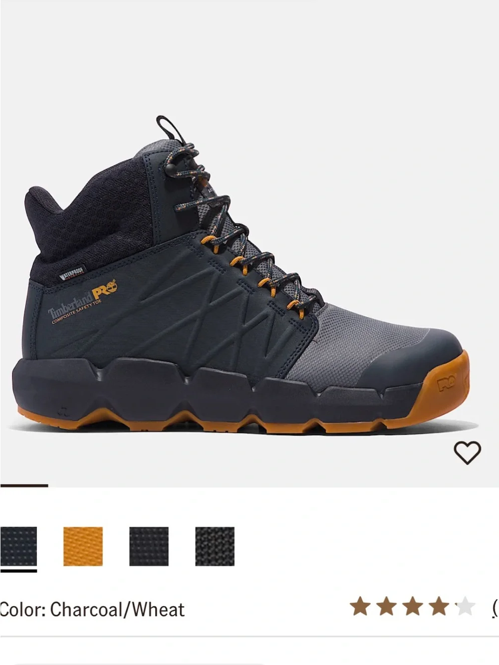 Timberland PRO Charcoal and Wheat Men's Mid-Top Work Boots